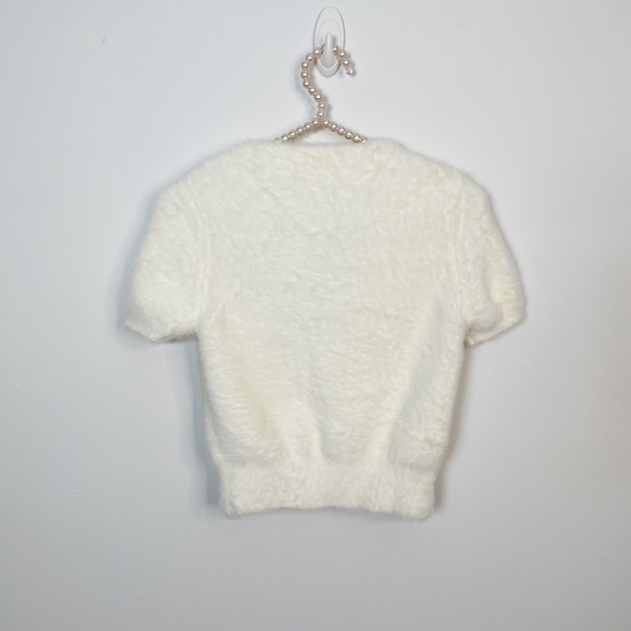 New Alexander Wang Crystal Knot V Neck Sweater Top - Picture 6 of 9